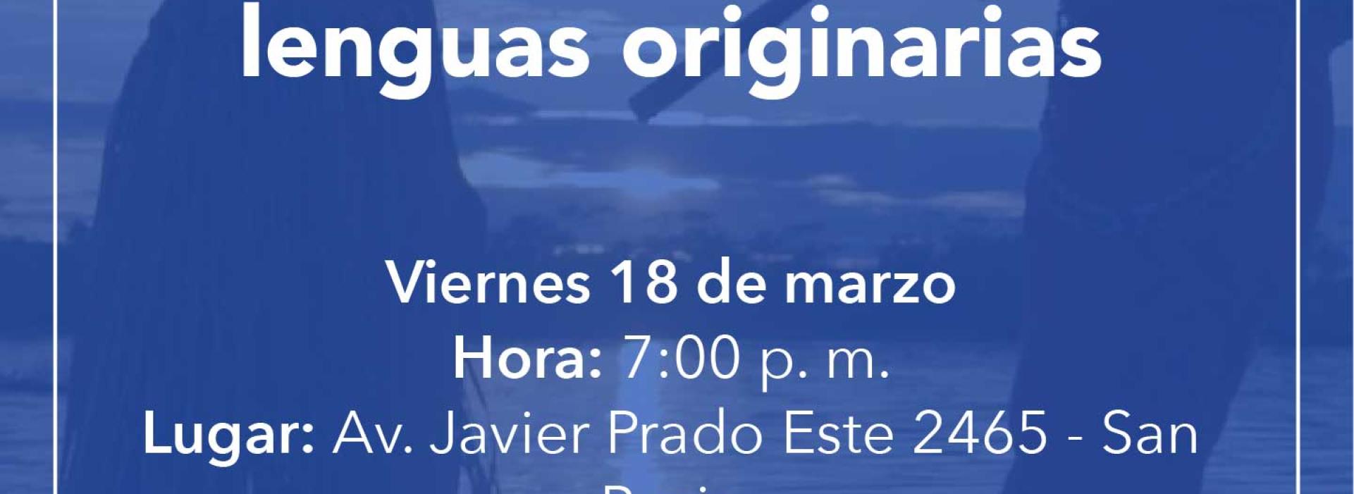 Afiche de la muestra Territorio Audiovisual: Cine comunitario en lenguas originarias